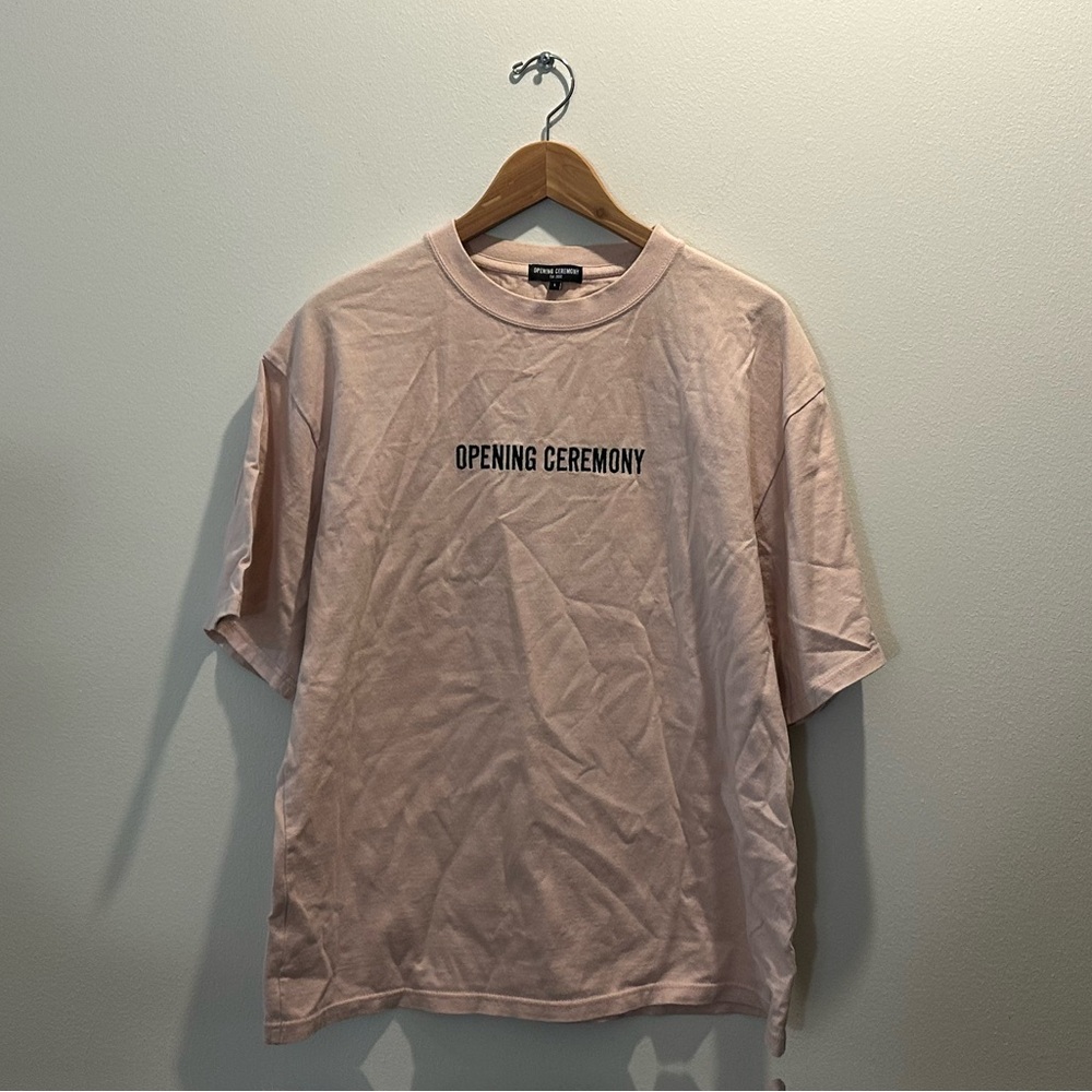 pink drop sleeve tee